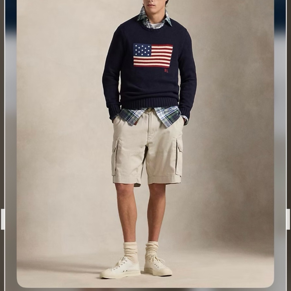 Polo Ralph Lauren 10.5-Inch Gellar Classic Fit Cargo Short in Stone Size 30 - Picture 5 of 11